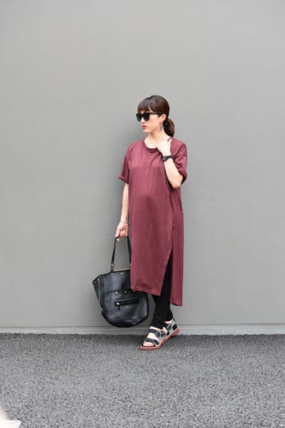 妊娠8カ月のワンピースコーデ｜チームVERY のマタニティsnap