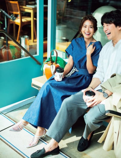 休日の夫婦デートはデニムワンピでカジュアル感も可愛らしさも両立【明日のコーデ】