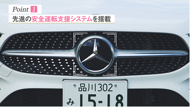 Point1 先進の安全運転支援システムを搭載