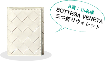 B賞:15名様 BOTTEGA VENETA 三つ折りウォレット