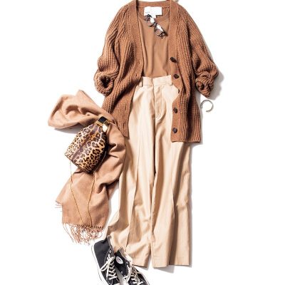 冬カジュアルは重ね着テクで！上半身ボリュームで好バランス【明日のコーデ】