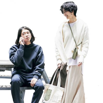 白スニーカーでワントーン！ゆるレイヤードも洒落る【明日のコーデ】