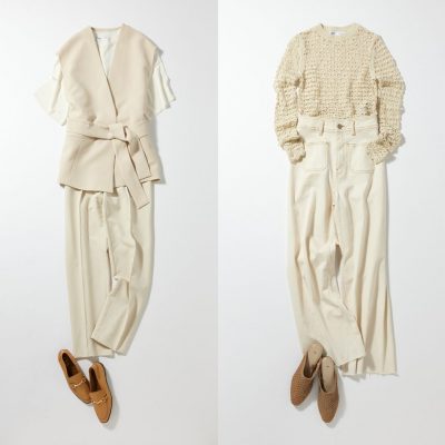 白パンツなら「ZARA」！センタープレスとデニム2本あればいい