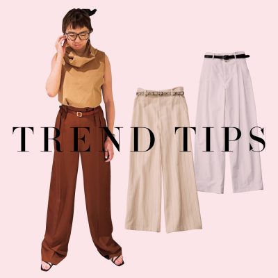 GUもハマる！今【ワイドパンツ×細ベルト】がカッコいい
