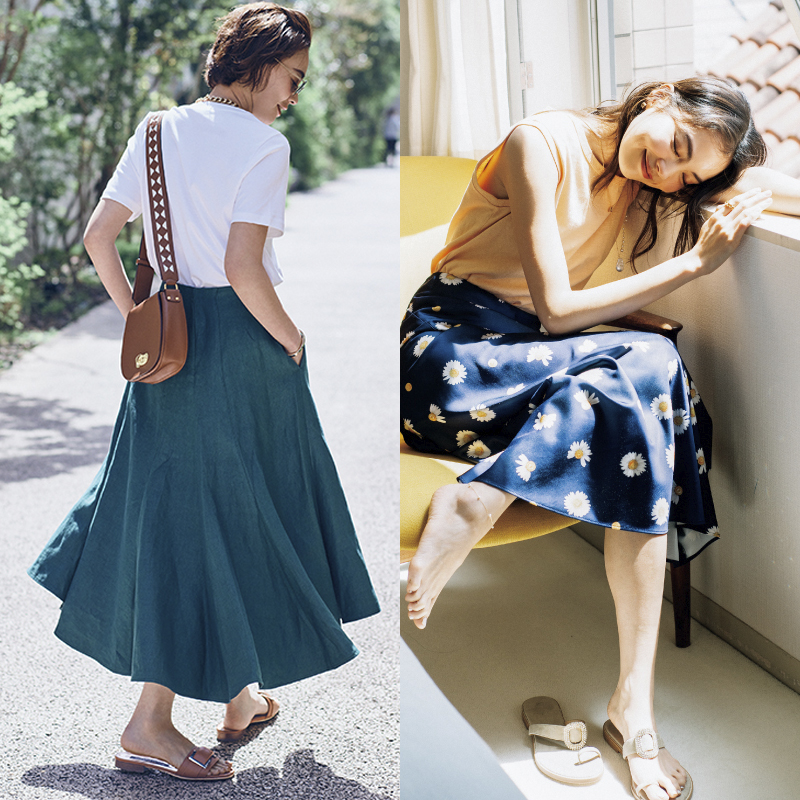 パンツより涼しい 大人の スカート サンダル コーデ６選 おうち時間 Very ヴェリィ 公式サイト 光文社