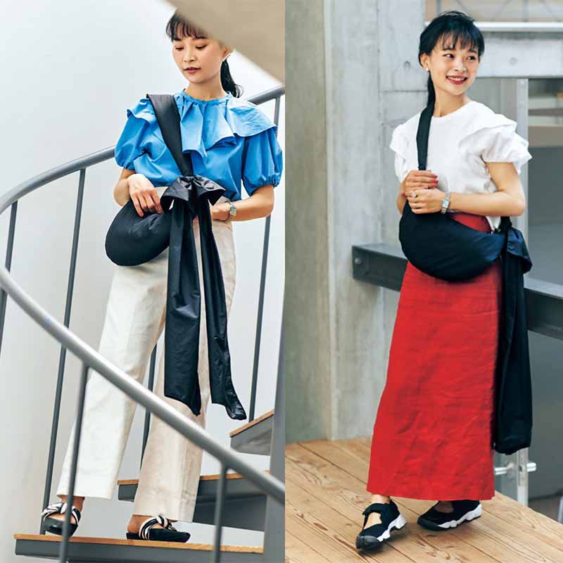 甘服ママが行き着いた「甘黒バッグ」は主役級のレッドヴァレンティノ