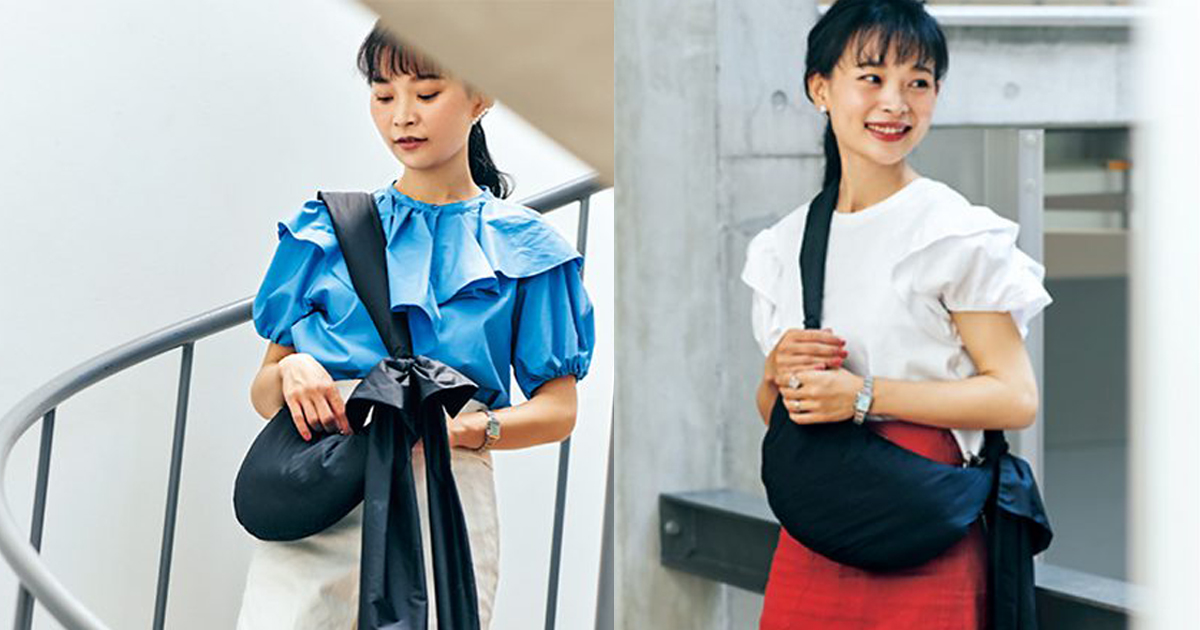 甘服ママが行き着いた「甘黒バッグ」は主役級のレッドヴァレンティノ