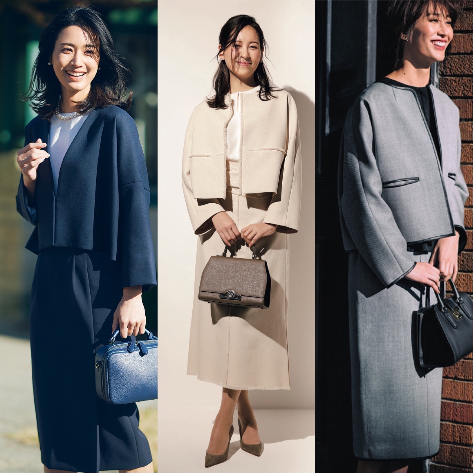 スーツ派ママの七五三 紺 ベージュ グレーで作るコーデ5選 ファッション Very ヴェリィ 公式サイト 光文社