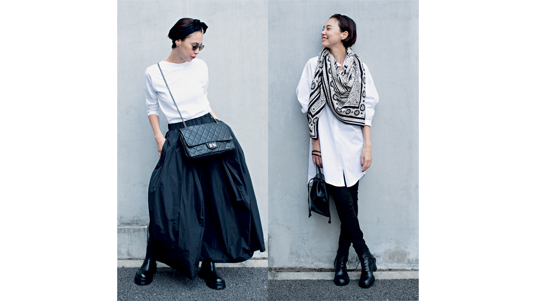 エルメス､シャネルetc…】ブランド小物でこなれる！黒×白コーデ4選 | VERY