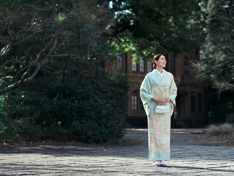 入学式の母親の着物スタイル