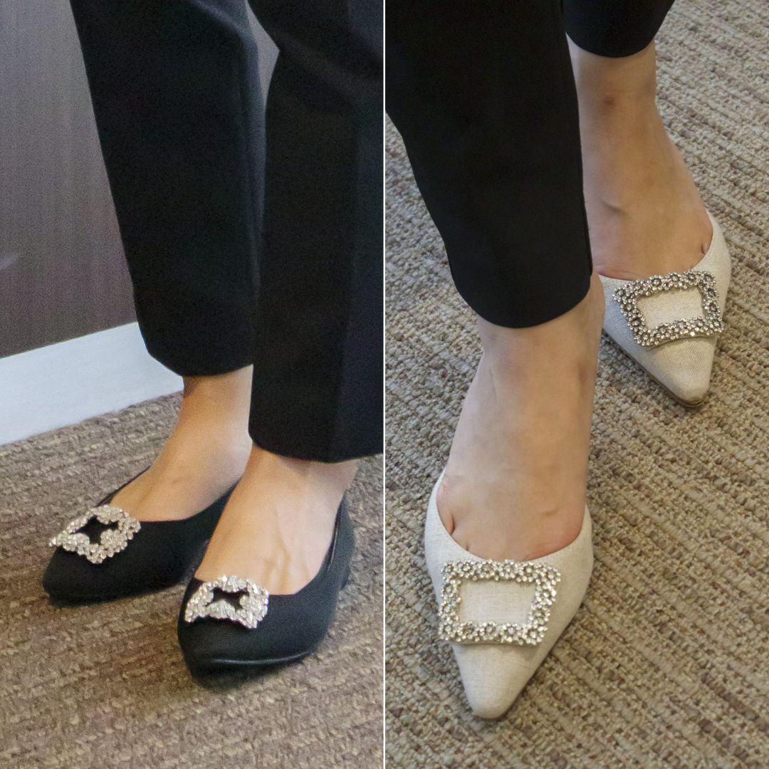 黒パンツ】に「キラキラシューズ」なら地味にならない！＜名古屋