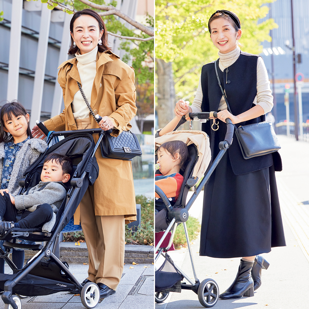 子連れSNAP10選】梅田のオシャレママは“モノトーン”が定番！靴は