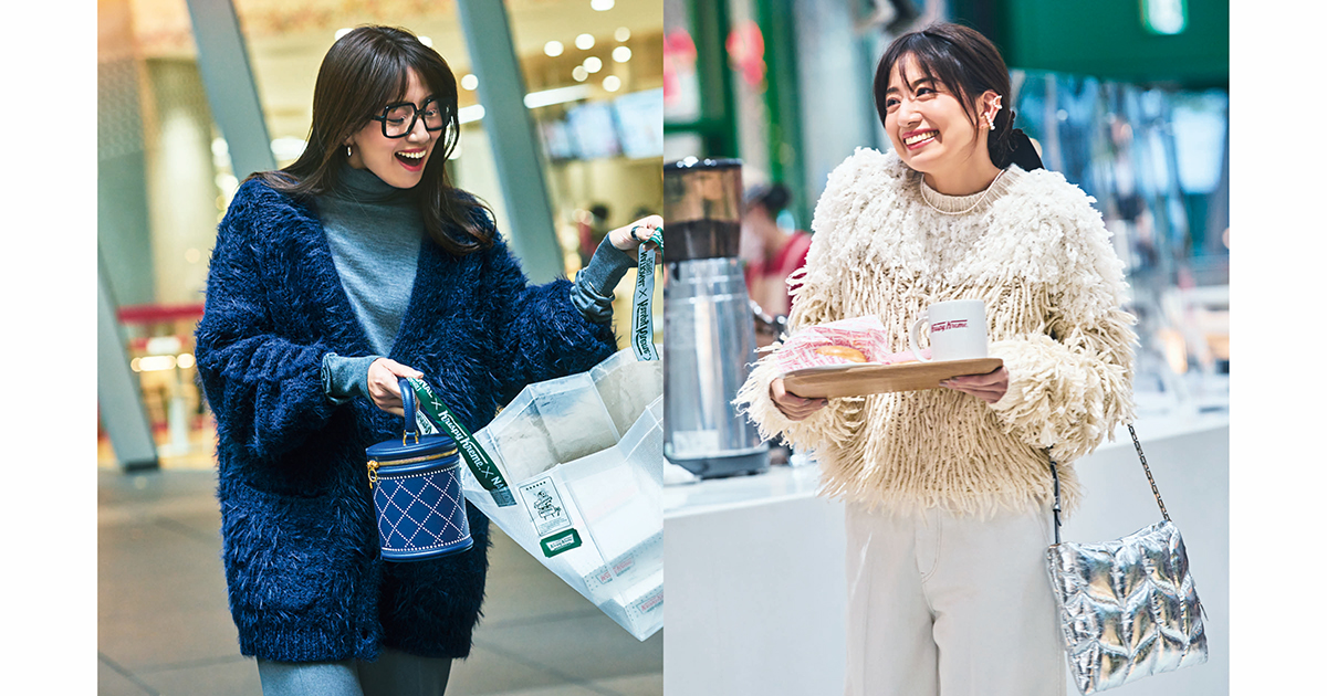 東原亜希さんのニットコーデがお手本！“派手色＆柄”が最高にこなれる