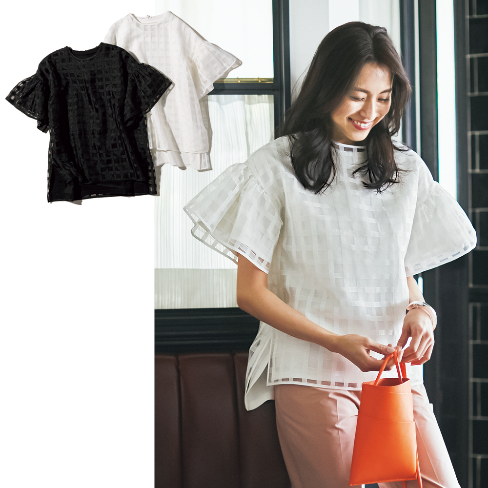 美品　THREE SQUARE 2WAY ブラウス　VERY 5月号掲載トップス VERY_2305_THREESQUARE_d_34_EC.jpg