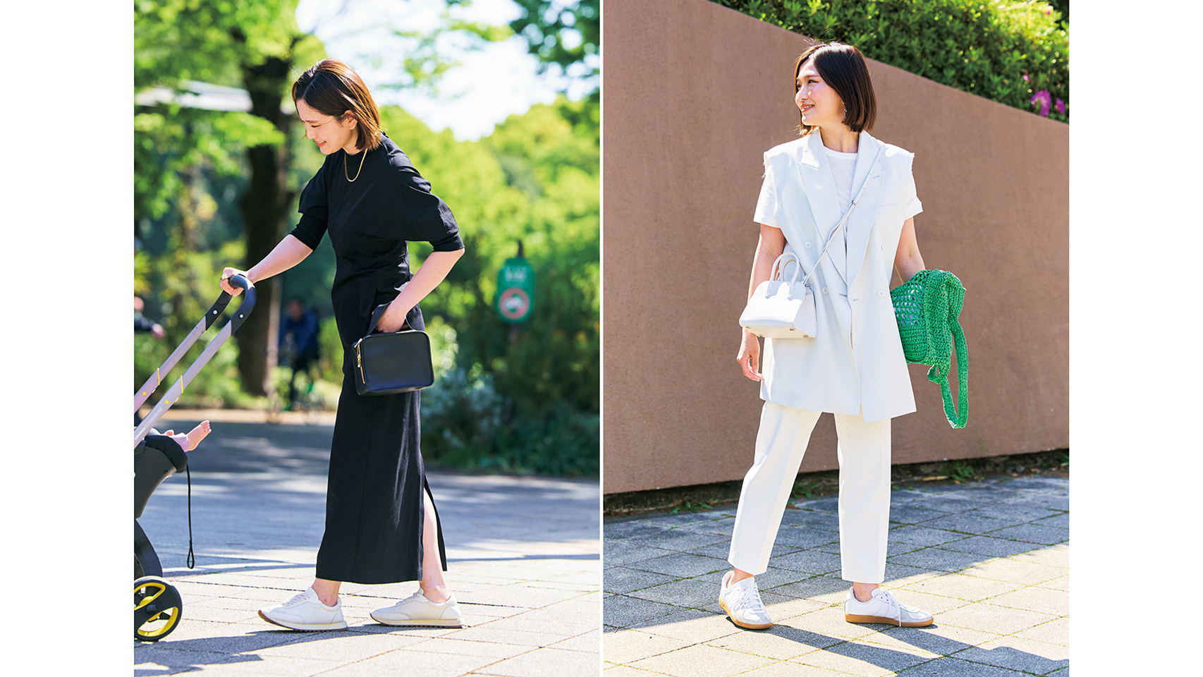 THE ROW】と【アディダス】を履き分ける！キレイめ派ママの“週7