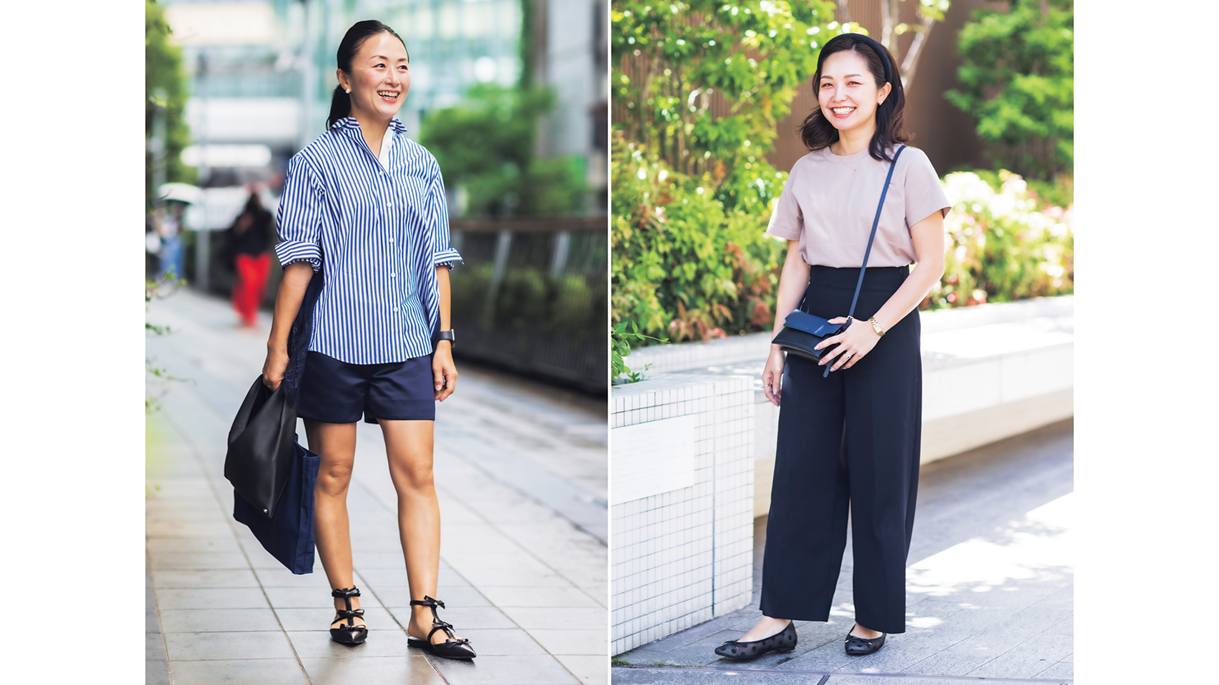 夏の送迎ママの「制服コーデ」って？ネイビー＆黒ベースで