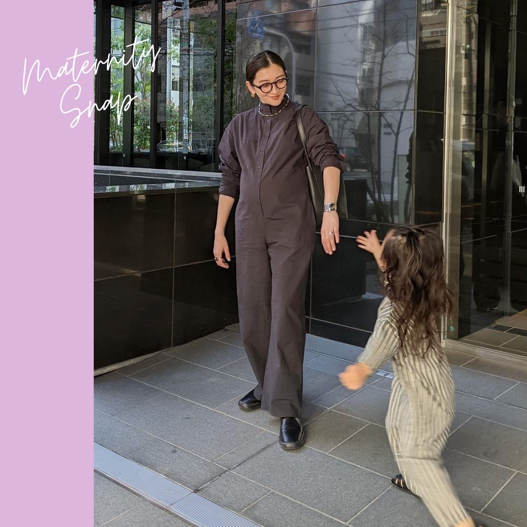 妊娠7カ月】「オールインワン」ならマタニティでもモードに！＜SNAP