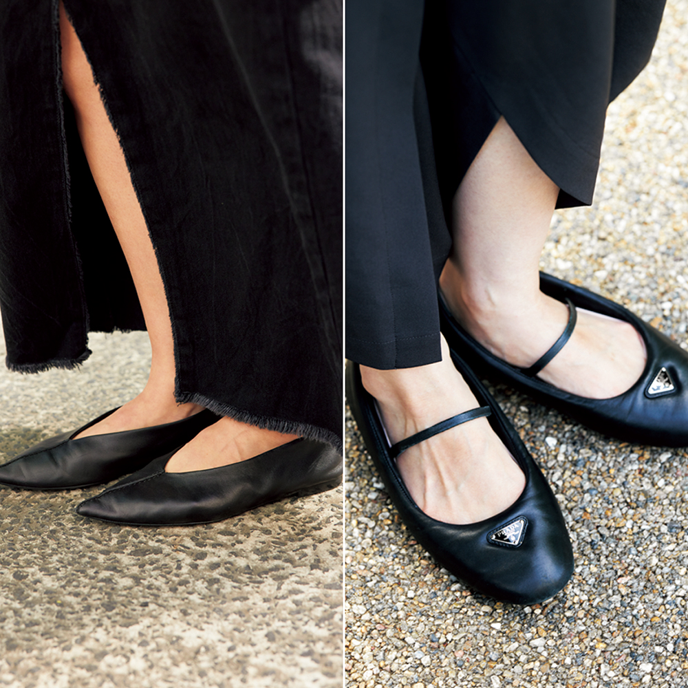 美品 ZARA スタッズレザー フラットシューズ 数時間着 ブラック セール アウトレットファッション - 美品 ZARA スタッズレザー