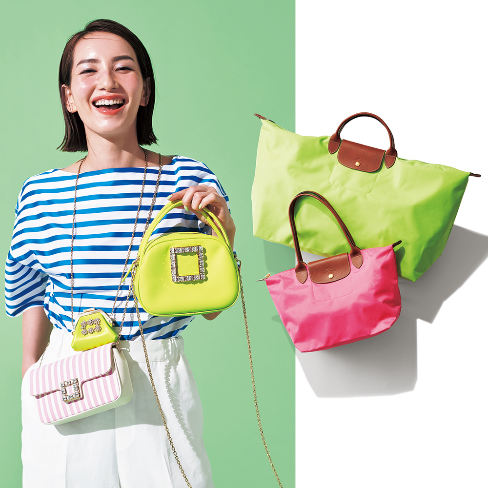 今夏のカブりバッグは『ネオンカラー』！キレイめ服に合う人気ブランド