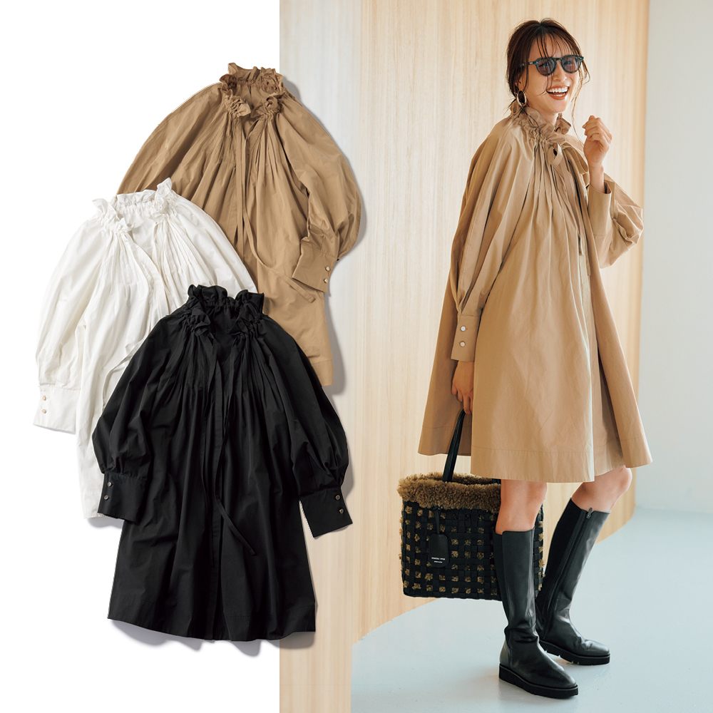 いま活躍！【甘口シャツワンピ】は“短め丈に更新”が今っぽい | VERY