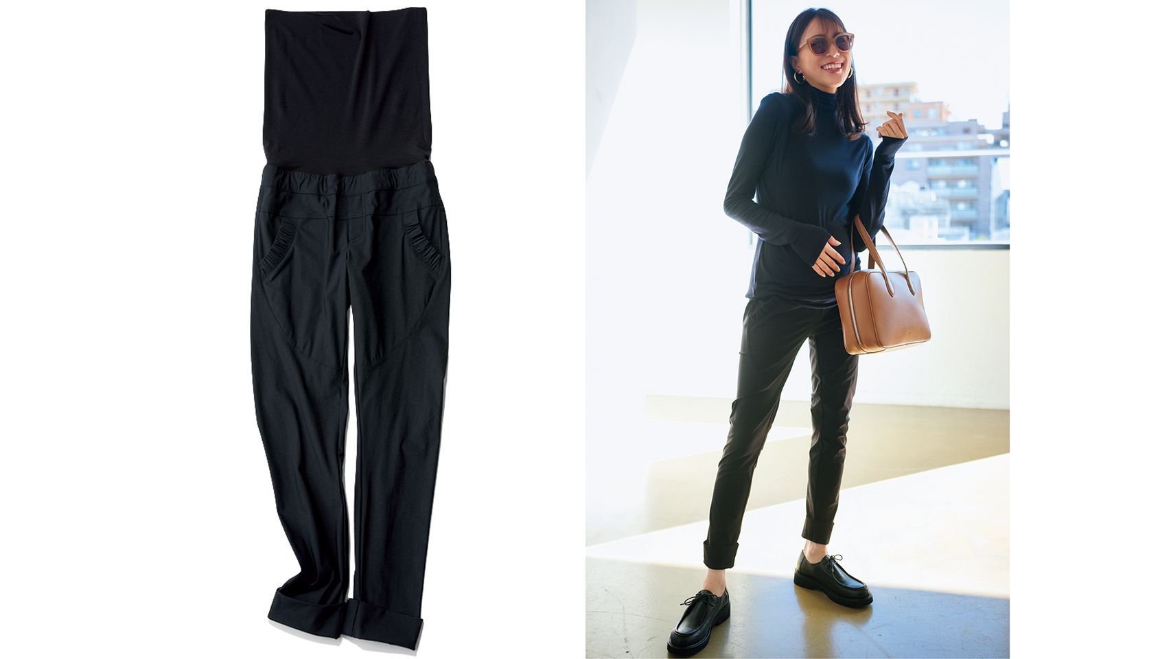 【着用5回程度】ダブルスタンダードクロージング　美ラインショートパンツ♡ブラック 着回し◎ハイウエストデニムパンツ👖 | ソブ ダブルスタンダード