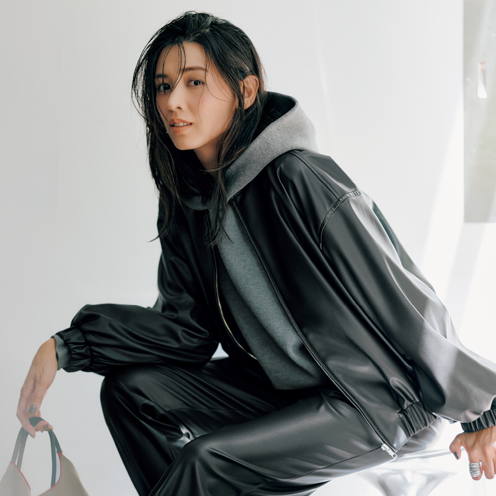 PREVIEW プレヴュー　プレビュー　レザーブルゾン　フード付き PUフードブルゾン / PU Hood Blouson | INOCENCE(イノセンス)｜ユニ