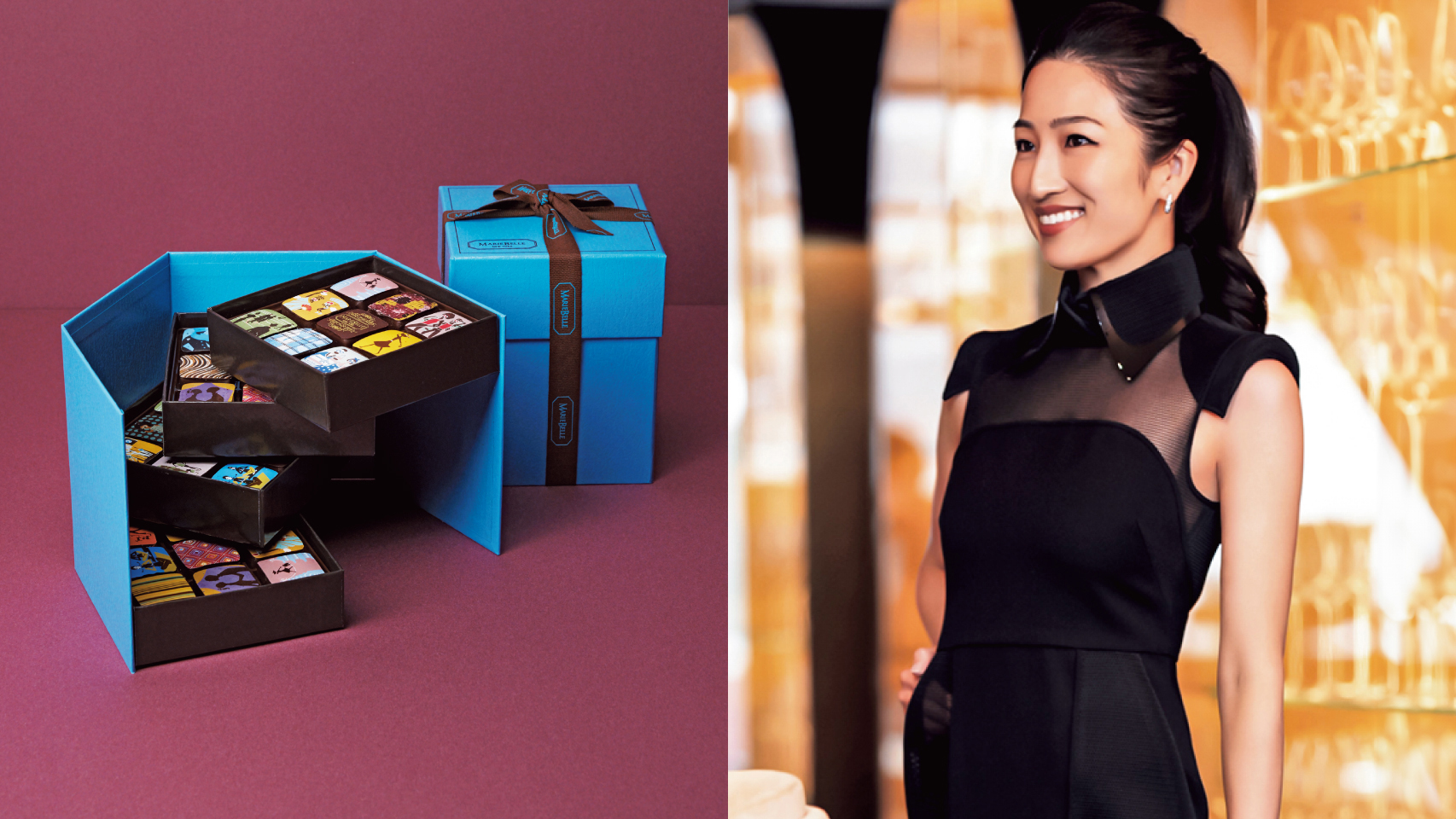 特別感チョコレート】目上の方にも喜ばれる「マリベル」のブルー