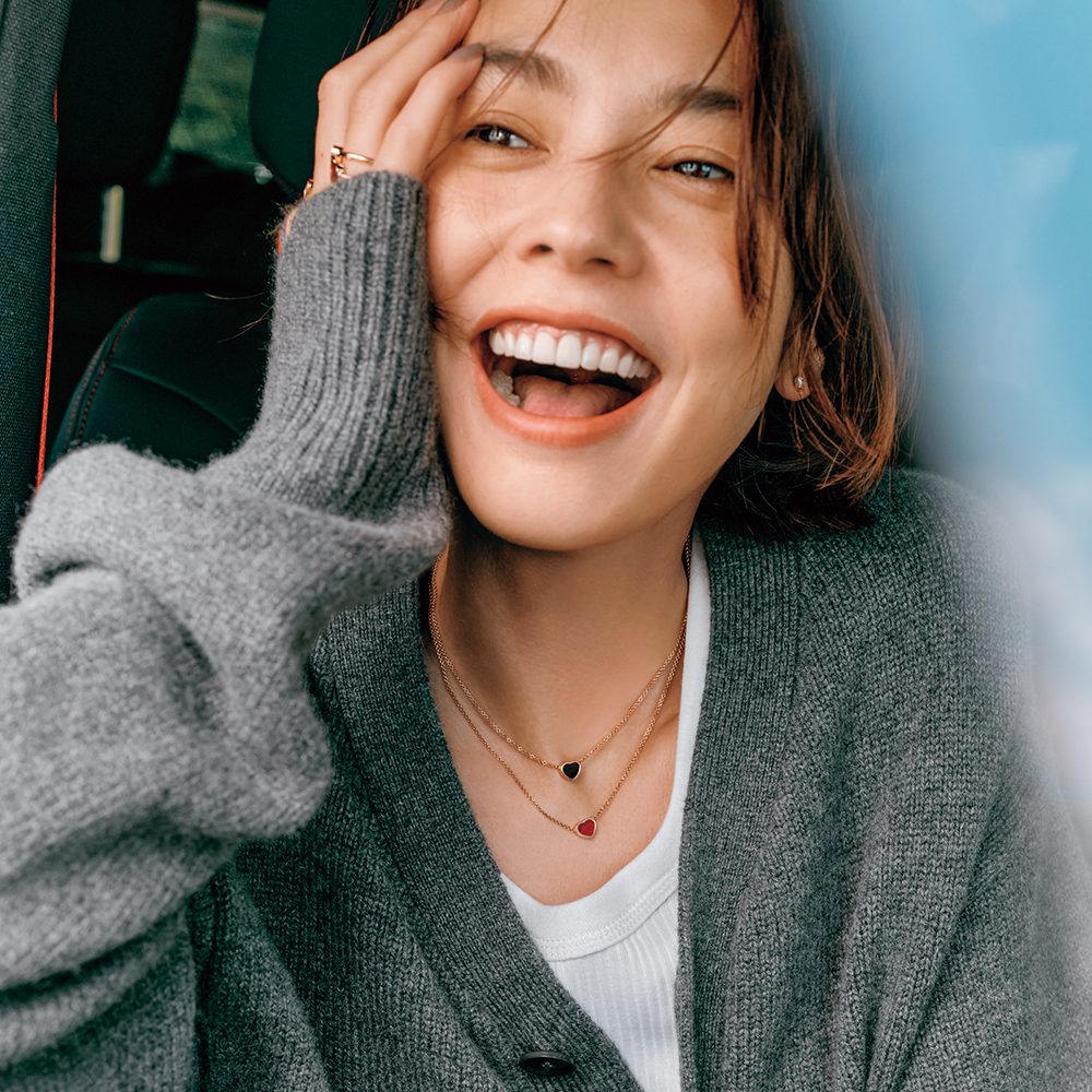 お守りに【ショパール】の“プチハート”ネックレス♡ご褒美買いで重ね