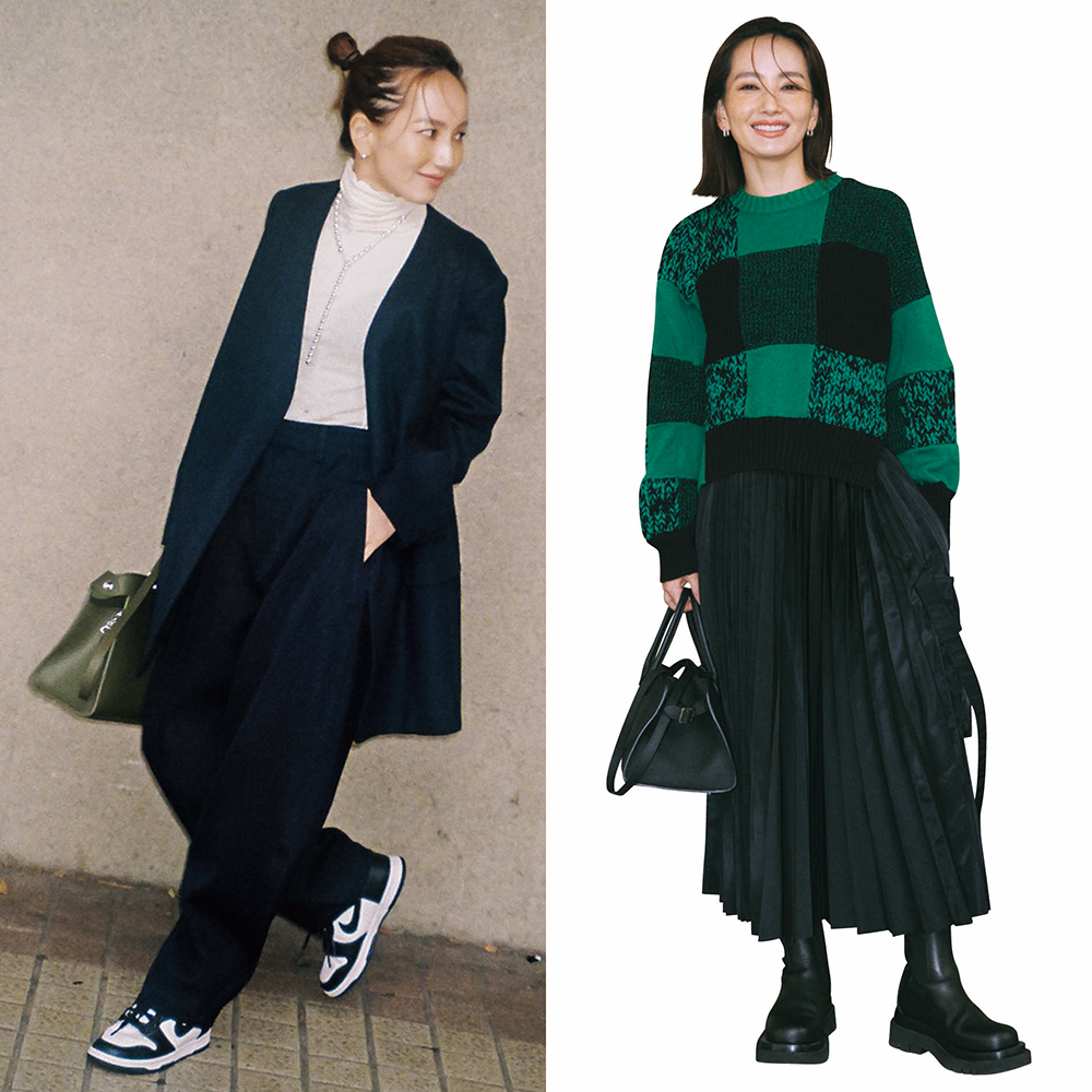 sacai - misu.25✨辻元舞さん着用ニット型違い 辻元舞さんALL私服！スニーカーコーデ】サカイ×ナイキのコラボを