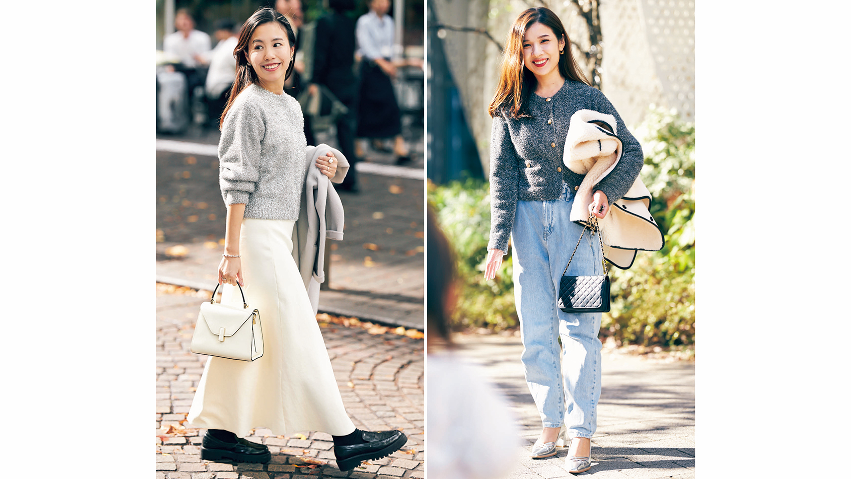 甘派ママは『シルバーニット』で時短オシャレ！着るだけで華やか見え