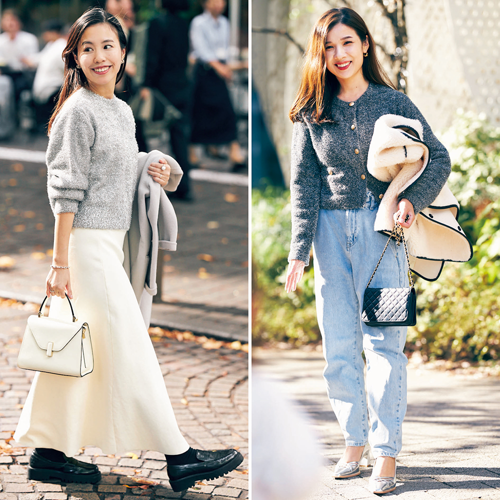 甘派ママは『シルバーニット』で時短オシャレ！着るだけで華やか見え