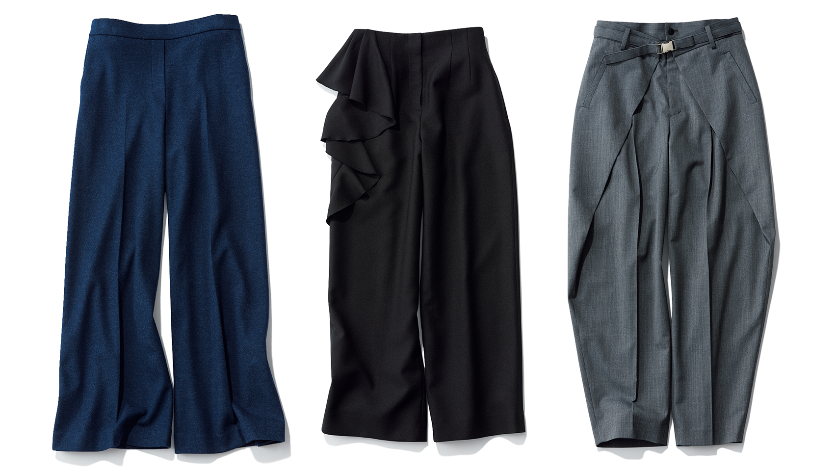 美脚見え【ワイドパンツ】は“コンサバブランド”が優秀！セオリー、セル