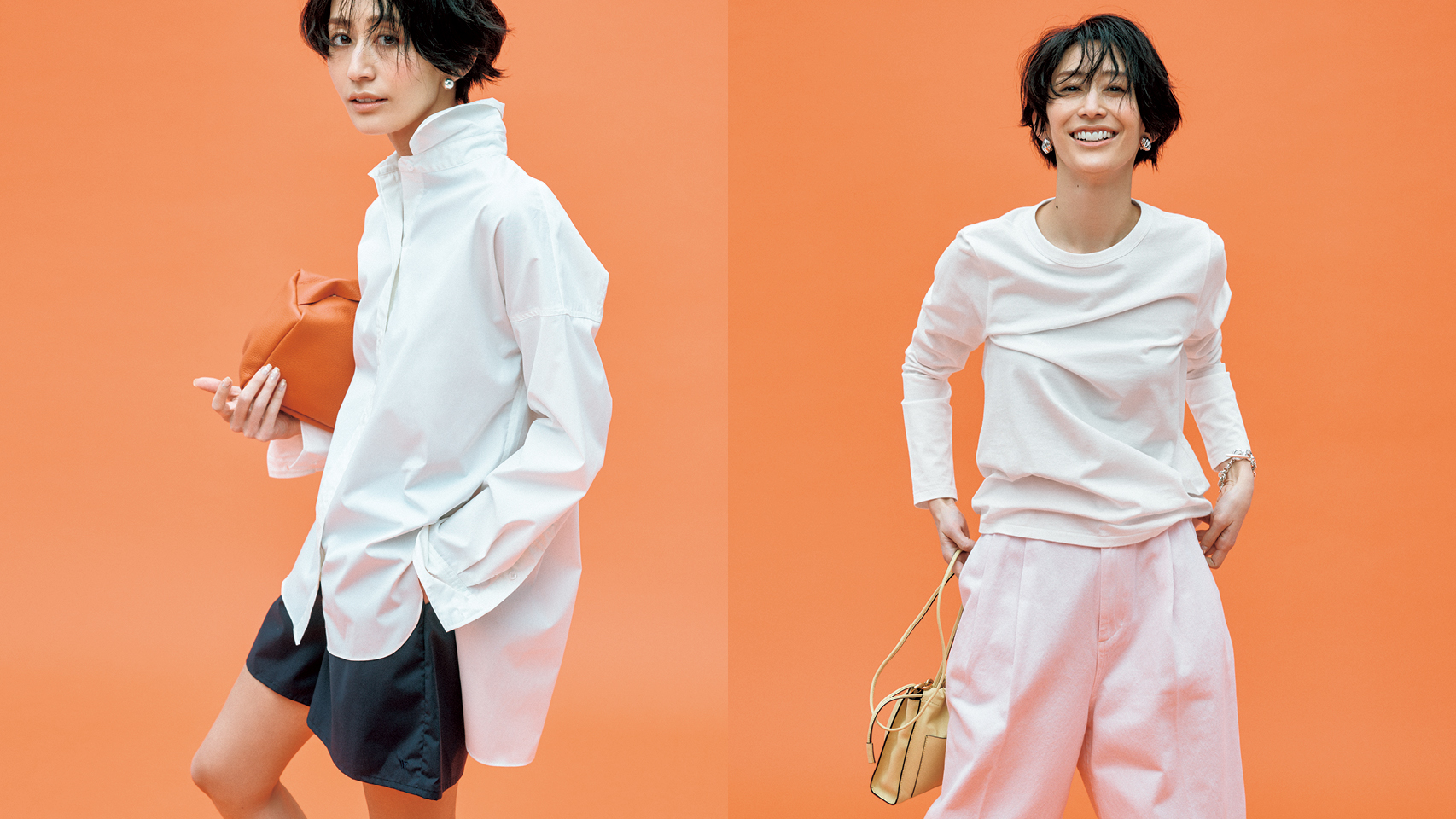 夏までの2大『白トップス』はシャツとロンT！クセになる着心地にも