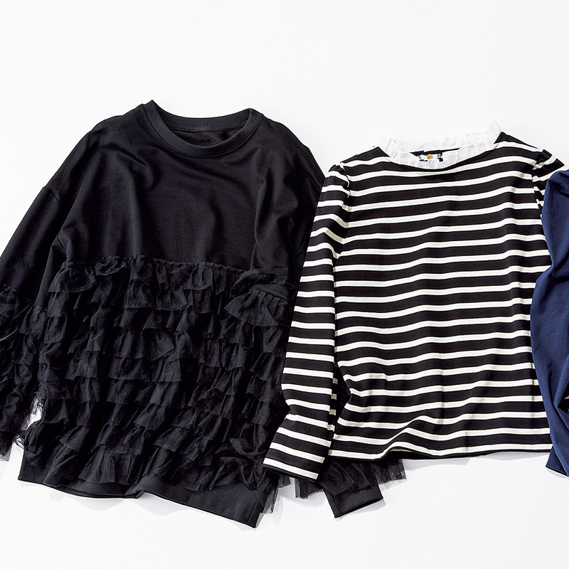 ＆ellecy　極楽ロンＴ フットボールロンT ロンT レディース トップス 長袖 綿・再販