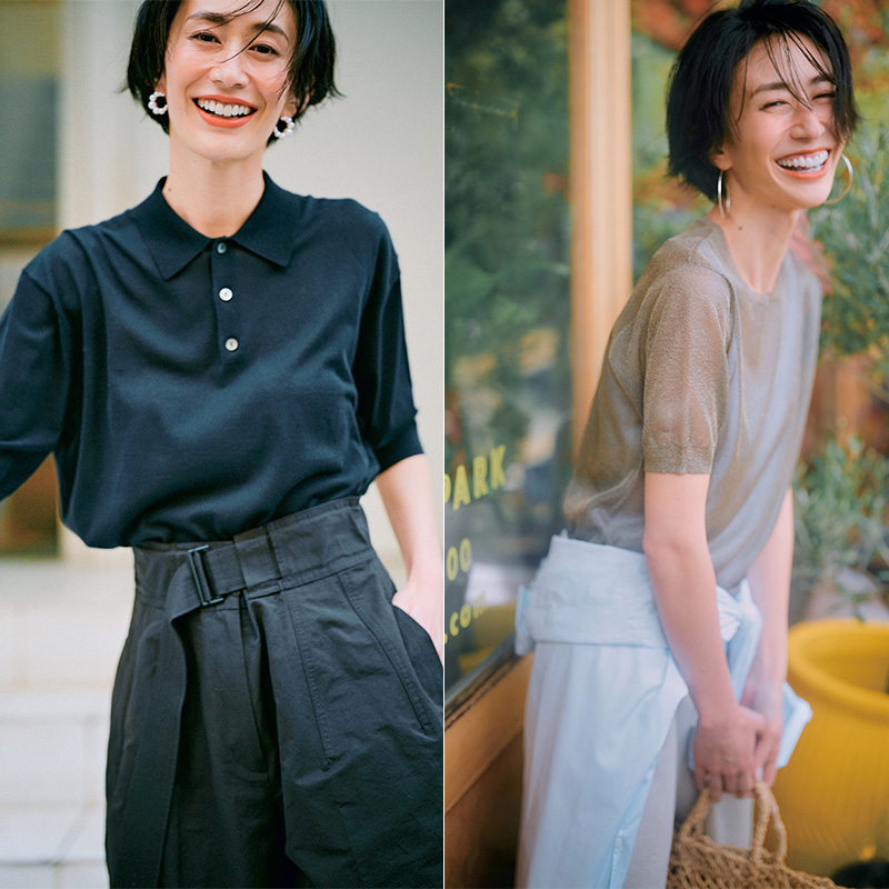 【爽やかな夏コーデに☆】HERMES Tシャツ ブルー/ホワイト weeklywardrobe-1661141137.jpg?
