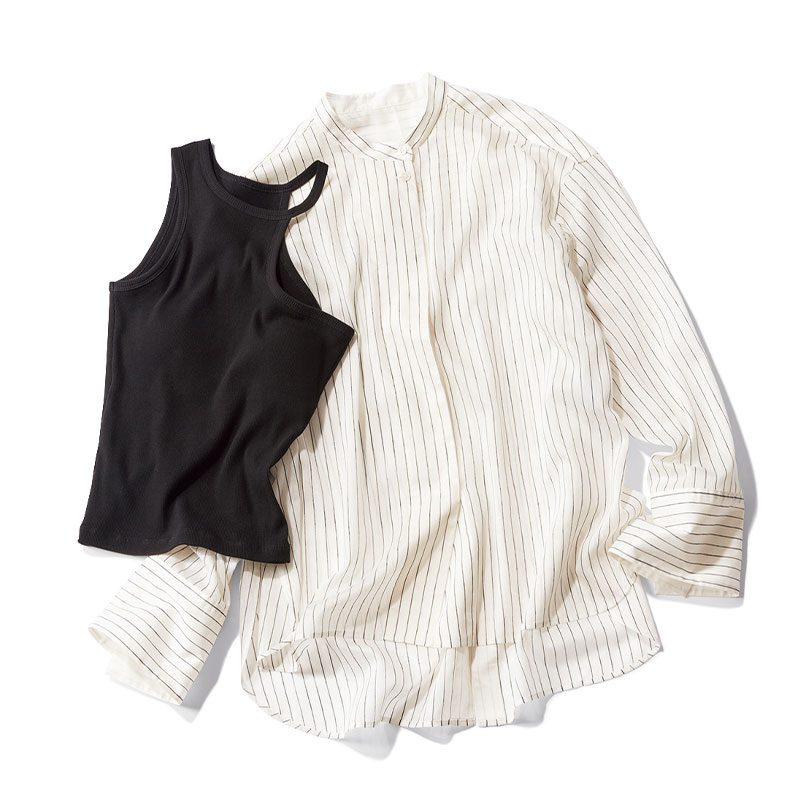 仕込むだけで旬見え『変形タンク』3選！楽ちんなパッド付きも | VERY