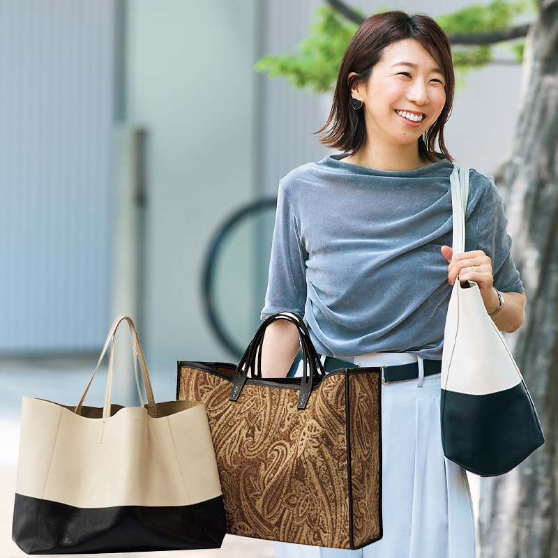 今っぽ「透け感トップス」のキレイめバランスを拝見！＜リモートママ