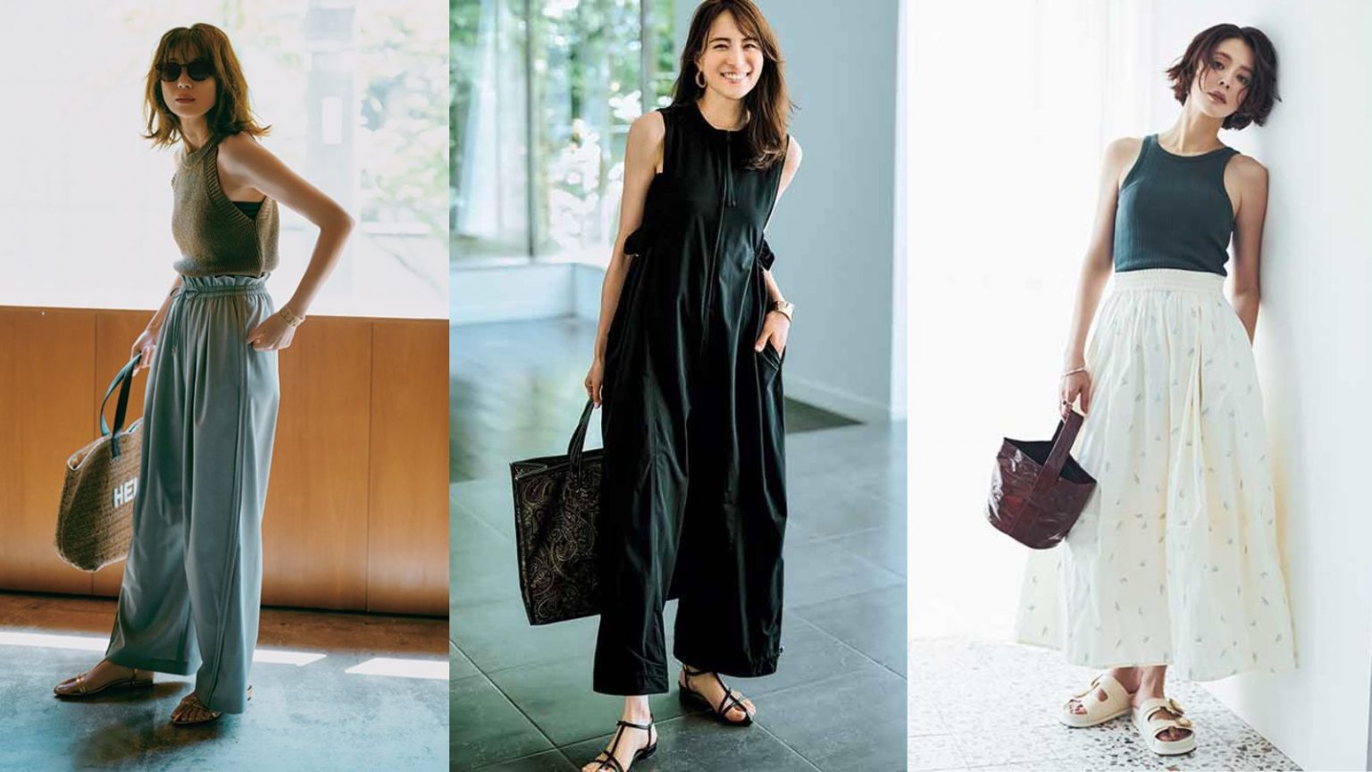 楽ちん＆きれい【夏の帰省コーデ7選】！暑さに負けない旬オシャレ | VERY