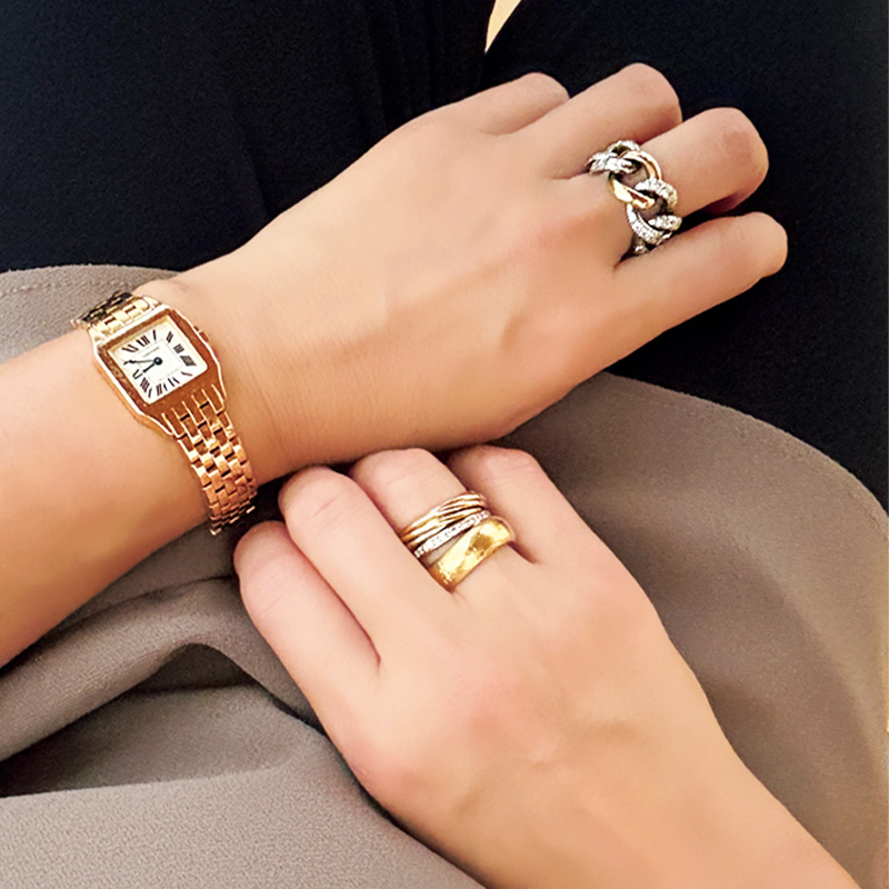 地金ジュエリー】おしゃれな人の「ゴールド×シルバー」MIXルール3選