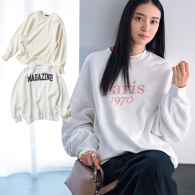 武井咲さんも愛用【白スウェット4選】“家族Day”のオシャレに大活躍