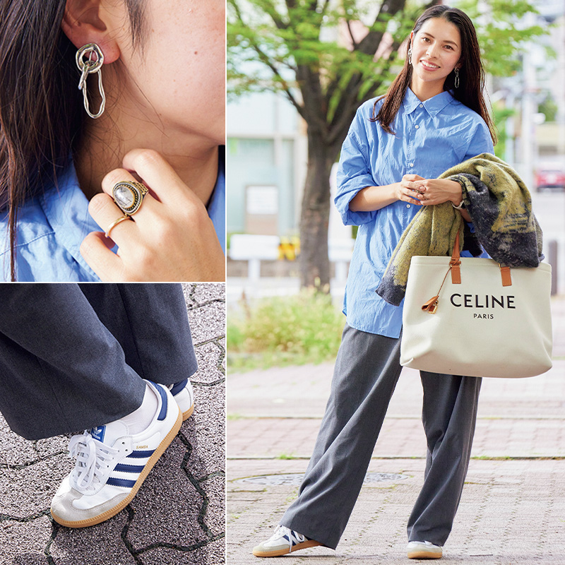 ユニクロパンツも活躍！関西ママの【参観日コーデ】は“グレー