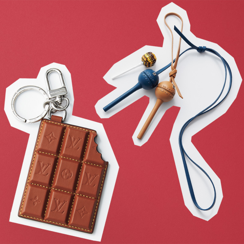 BALENCIAGA チョコレートバー キーホルダー バレンシアガ チョコレートバー型キーホルダー ウィメンズ's