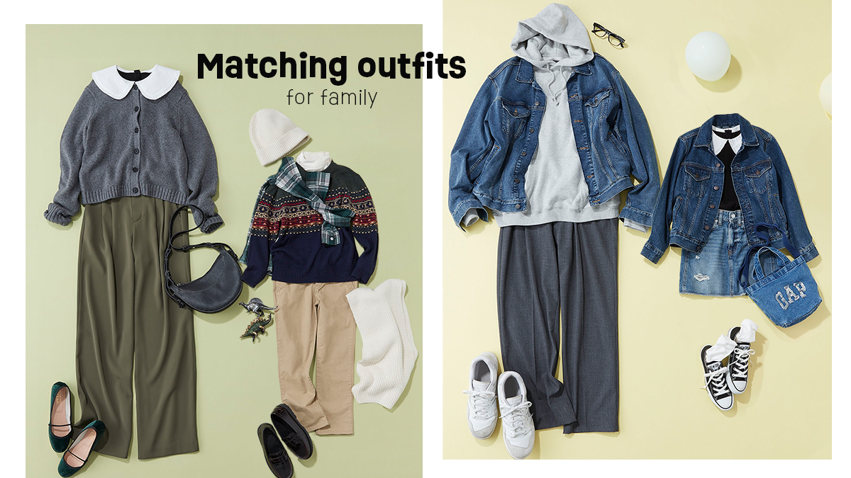 【TR＊GAP親子3人＊お揃いコーデ＊新品タグ付き】 新品】GAP 長袖Tシャツ 親子セット スヌーピー ロゴT ロンT 3枚