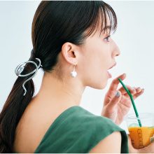 ロングのバンスクリップアレンジ