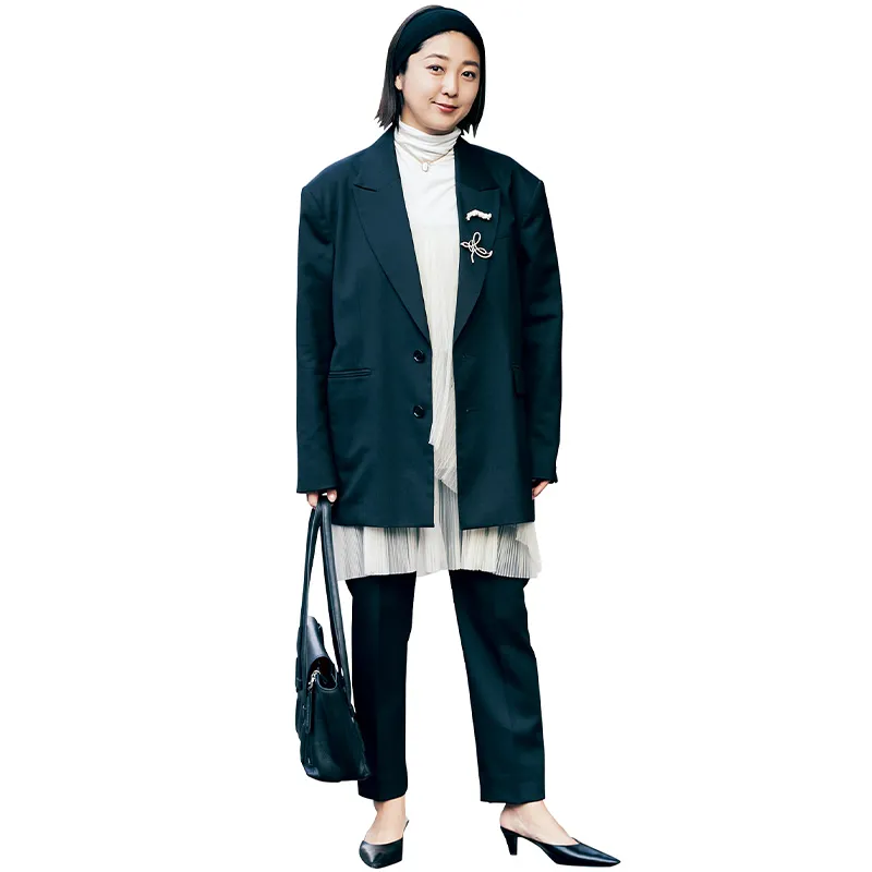 VERY読者の卒園式のスーツコーデ