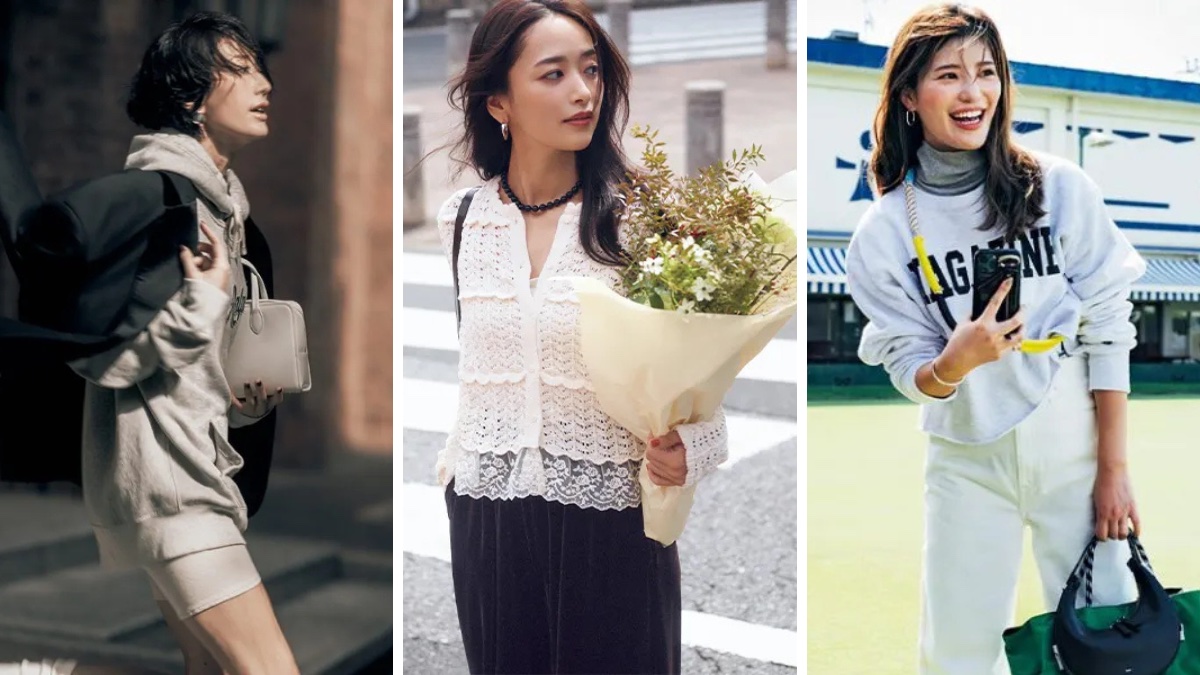 2026年3月の服装キービジュアルとして3コーデ