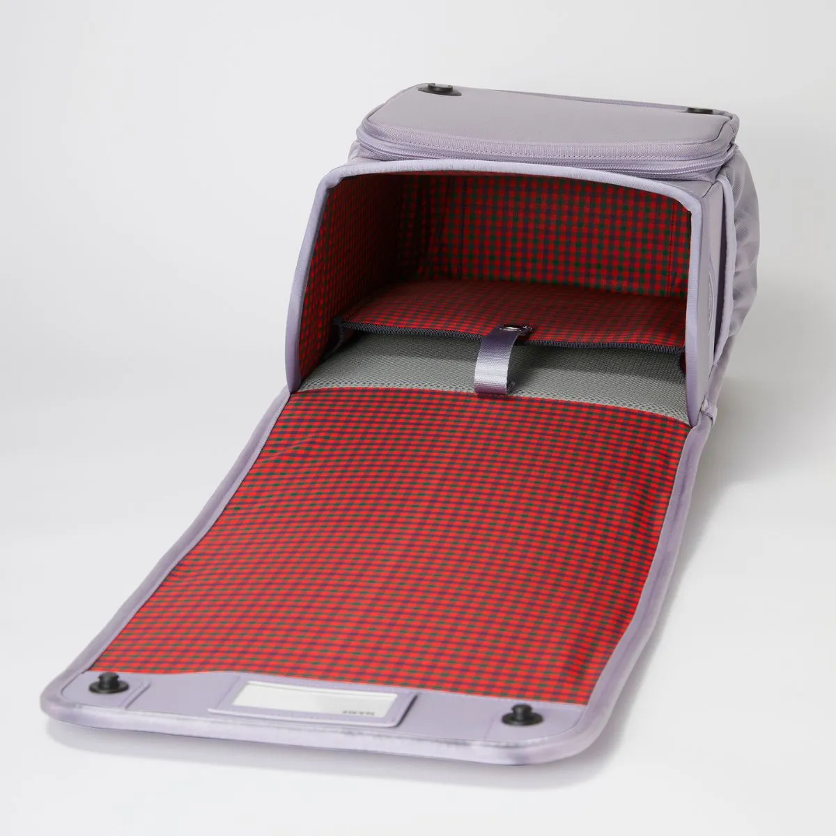 ファミリアのランドセルリュック「エアラン」の内面のファミリアチェック