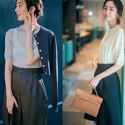 「サマーニット」でTシャツがわり！【夏のオフィスカジュアル】きれいめコーデ5選