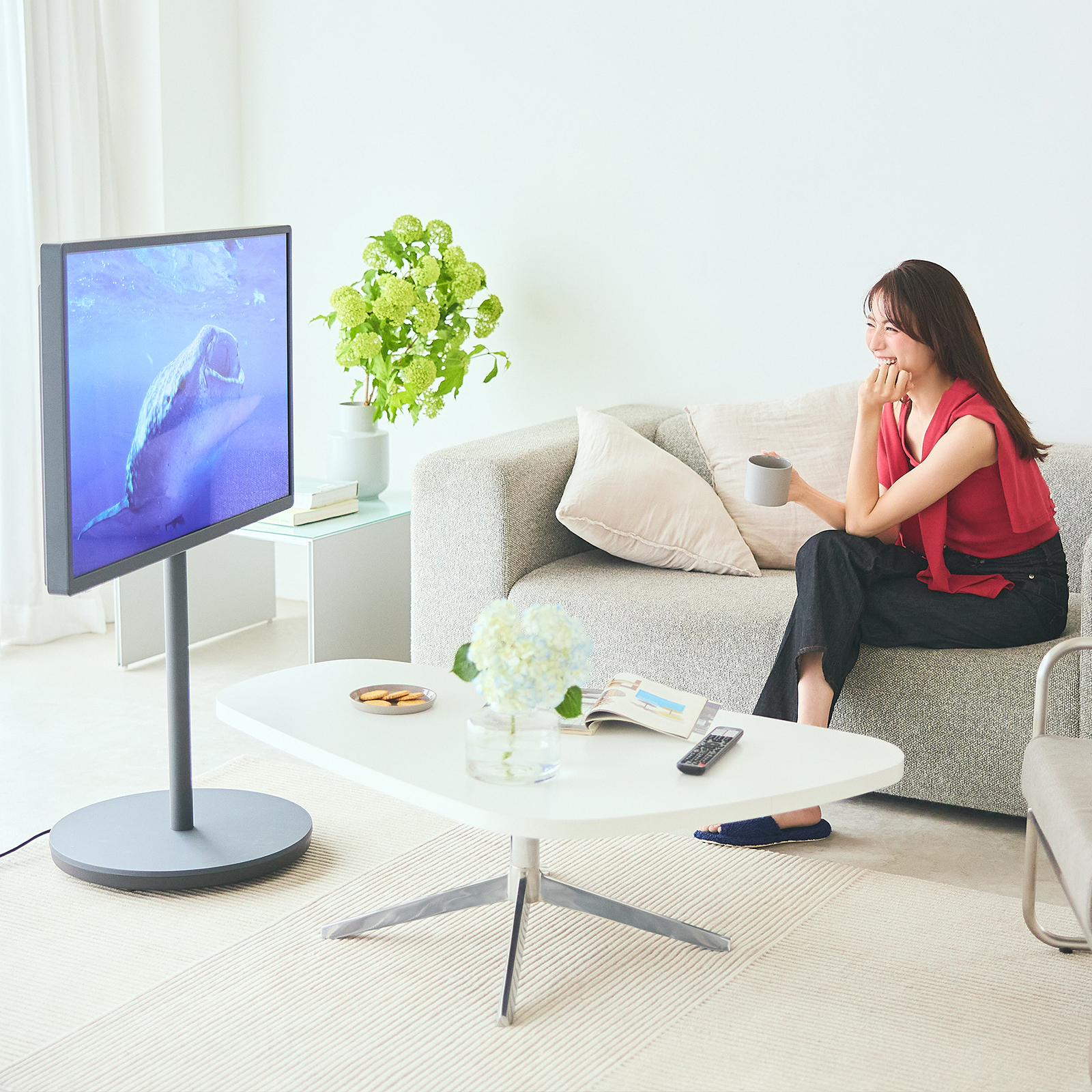 今の我が家には〝フッ軽〟でインテリア力の高いテレビが必要 | VERY