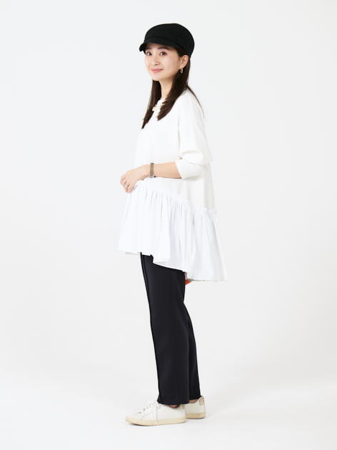 クラウドチームVERY_Yuikaの[THREE SQUARE]美脚ストレッチパンツ
